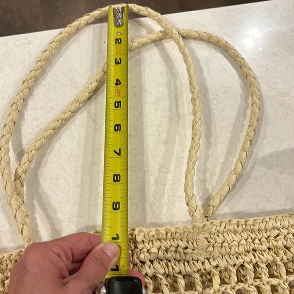 PARIS woven tote bag “Paris depuis 1970” tote bag for beach errands etc NEW - Picture 3 of 5